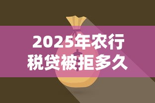 2025年农行税贷被拒多久？公布5个支付宝贷款平台