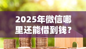 2025年微信哪里还能借到钱？整合5个小额贷款平台排名不分先后