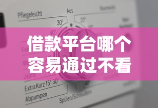 借款平台哪个容易通过不看征信不看负债？试试这几家真实评测