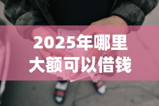 2025年哪里大额可以借钱：公布5个投资p2p网贷平台