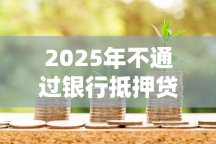 2025年不通过银行抵押贷款？整合5个100%可以借钱的平台