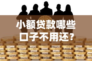 小额贷款哪些口子不用还？揭秘合法借贷与风险边界