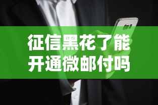 征信黑花了能开通微邮付吗？这些方法可能帮到你