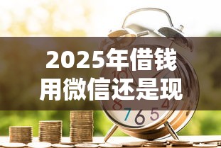2025年借钱用微信还是现金还款：梳理五个大的贷款平台