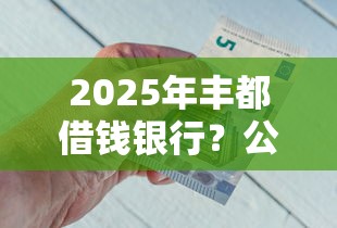 2025年丰都借钱银行？公布五个额度高的网贷平台