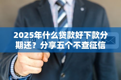 2025年什么贷款好下款分期还？分享五个不查征信的网络贷款平台