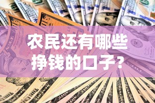 农民还有哪些挣钱的口子？这5个贷款渠道别错过