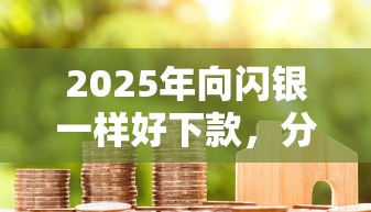 2025年向闪银一样好下款，分享五个信用贷款平台