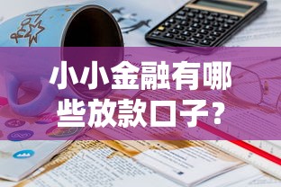 小小金融有哪些放款口子？实测5个快速到账平台