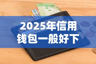 2025年信用钱包一般好下款吗，公布五个轻松借款无征信记录的口子