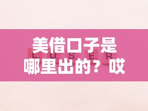 美借口子是哪里出的？哎，这些平台容易下款又靠谱！