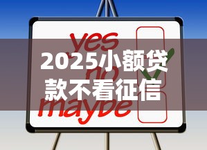 2025小额贷款不看征信有哪些靠谱选择？实测解析