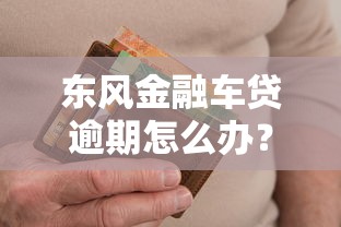 东风金融车贷逾期怎么办？3个关键步骤避免征信受损