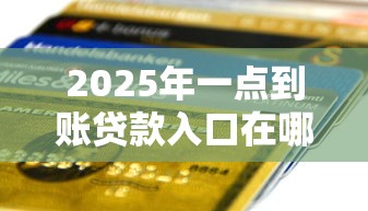 2025年一点到账贷款入口在哪个平台：试试这5个平台贷款容易