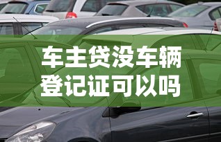 车主贷没车辆登记证可以吗？试试这些替代方案