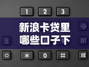 新浪卡贷里哪些口子下款快？实测推荐这几个靠谱平台！