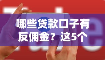 哪些贷款口子有反佣金？这5个平台返现更划算