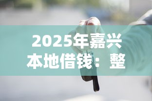 2025年嘉兴本地借钱：整合五个买车贷款平台