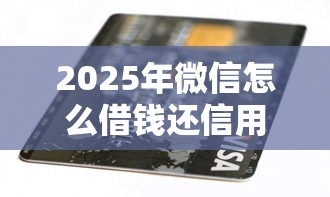2025年微信怎么借钱还信用卡？整合5个最新秒批小额贷款平台