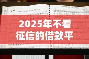 2025年不看征信的借款平台有哪几个：整合五个黑户平台至少可以借三万那种