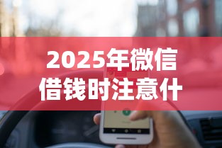 2025年微信借钱时注意什么细节？看看这五个浙江车贷网平台