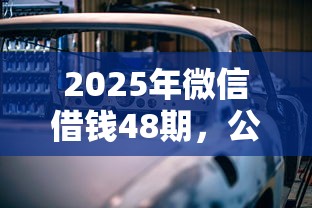 2025年微信借钱48期，公布五个汽车抵押贷款平台正规