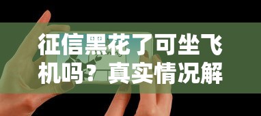征信黑花了可坐飞机吗？真实情况解析