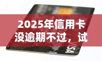 2025年信用卡没逾期不过，试试这5个不看征信分期时间长的贷款平台