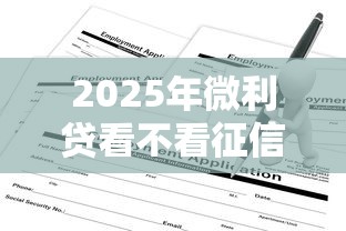2025年微利贷看不看征信？梳理五个找贷款平台