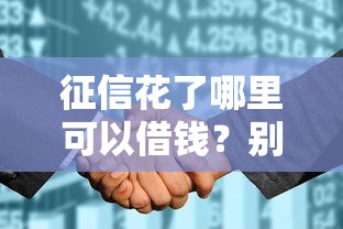 征信花了哪里可以借钱？别慌！这5个渠道或许能救急