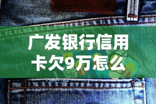 广发银行信用卡欠9万怎么办理还款手续？别慌，试试这些方法
