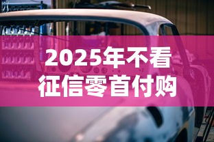 2025年不看征信零首付购车贷款：看看这5个凭信用分不看征信的贷款平台
