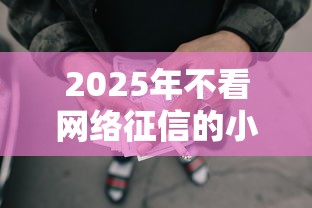 2025年不看网络征信的小额网贷：试试这五个小微金融贷款平台