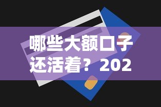 哪些大额口子还活着？2023年还能用的大额贷款平台盘点