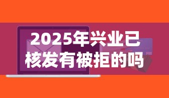 2025年兴业已核发有被拒的吗？整理五个小微金融贷款平台