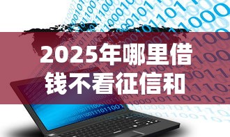 2025年哪里借钱不看征信和大数据记录呢，整理五个征信花了可以用的借款平台