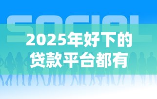 2025年好下的贷款平台都有哪些：看看这5个17岁小额贷款平台