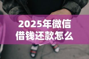 2025年微信借钱还款怎么还的啊：罗列5个哪些网贷平台容易贷款