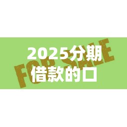 2025分期借款的口子有哪些？这5个平台审核快、额度高！
