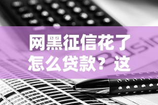 网黑征信花了怎么贷款？这5个办法助你快速下款