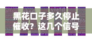 黑花口子多久停止催收？这几个信号出现就能松口气