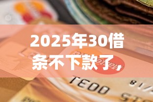 2025年30借条不下款了，整合5个1000至5000的小额贷款app