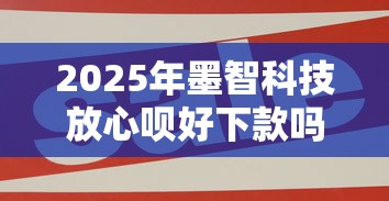 2025年墨智科技放心呗好下款吗，梳理五个小额短期用钱好平台