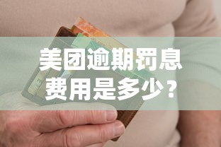 美团逾期罚息费用是多少？逾期一天竟然要收这么多…看完这篇你就懂了！