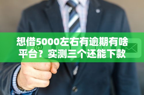想借5000左右有逾期有啥平台？实测三个还能下款的口子