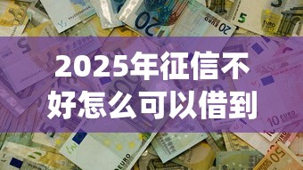 2025年征信不好怎么可以借到钱，罗列5个可以借钱不用审核的app