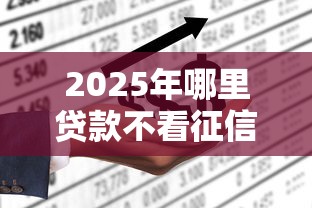 2025年哪里贷款不看征信查询：公布五个未成年贷款平台