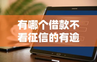 有哪个借款不看征信的有逾期？这几个平台或许能帮你！