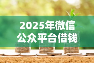 2025年微信公众平台借钱？整合5个纯信用贷款平台