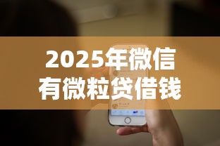 2025年微信有微粒贷借钱等：推荐五个平台借钱不看综合评分